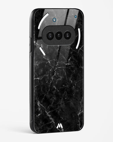 Portoro Black Marble Glass Case Phone Cover (Nothing)