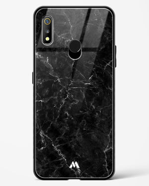 Portoro Black Marble Glass Case Phone Cover-(Realme)