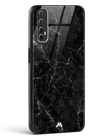 Portoro Black Marble Glass Case Phone Cover (Realme)