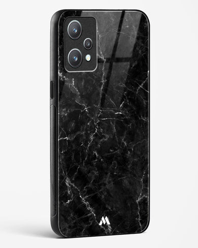 Portoro Black Marble Glass Case Phone Cover-(Realme)