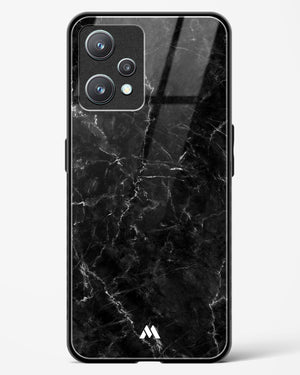 Portoro Black Marble Glass Case Phone Cover-(Realme)