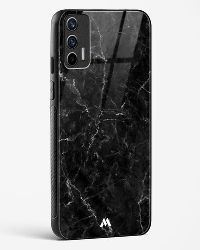 Portoro Black Marble Glass Case Phone Cover-(Realme)