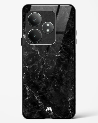 Portoro Black Marble Glass Case Phone Cover (Realme)