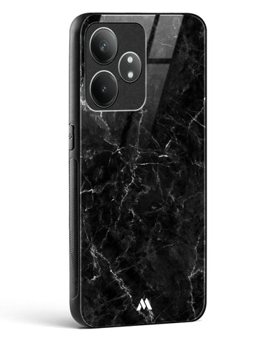 Portoro Black Marble Glass Case Phone Cover (Realme)