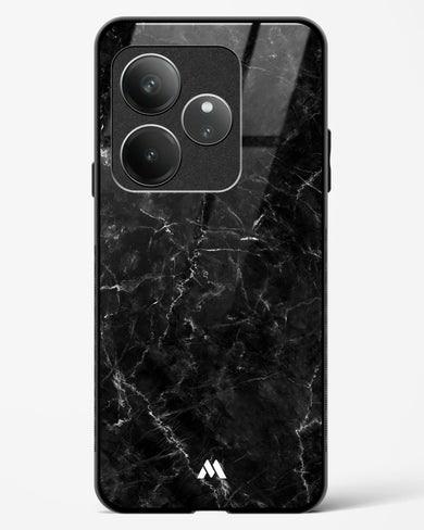 Portoro Black Marble Glass Case Phone Cover (Realme)