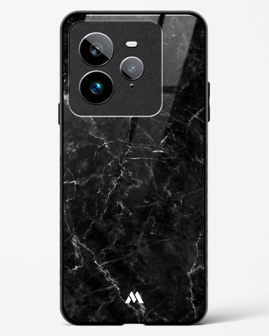 Portoro Black Marble Glass Case Phone Cover (Realme)