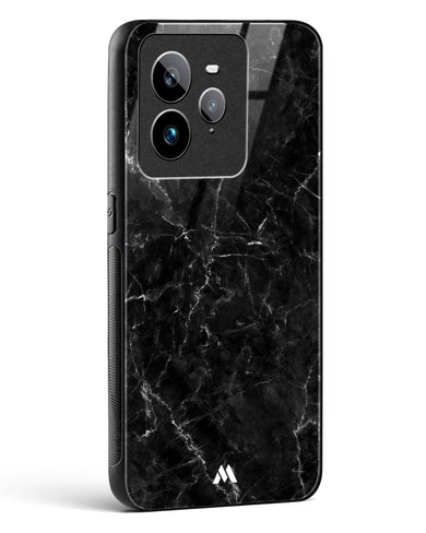 Portoro Black Marble Glass Case Phone Cover (Realme)