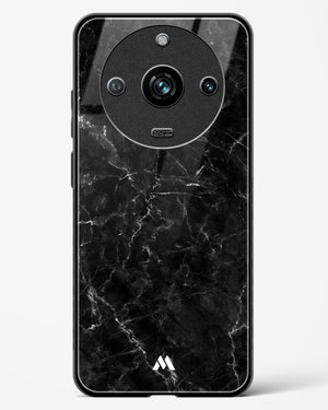 Portoro Black Marble Glass Case Phone Cover (Realme)