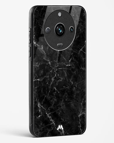 Portoro Black Marble Glass Case Phone Cover (Realme)
