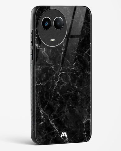 Portoro Black Marble Glass Case Phone Cover (Realme)