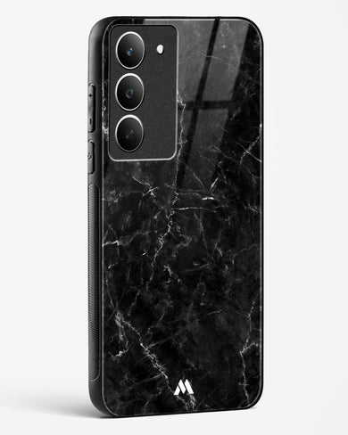 Portoro Black Marble Glass Case Phone Cover (Realme)