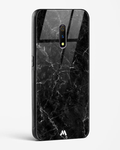 Portoro Black Marble Glass Case Phone Cover (Realme)
