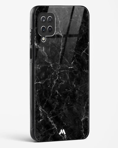 Portoro Black Marble Glass Case Phone Cover-(Samsung)