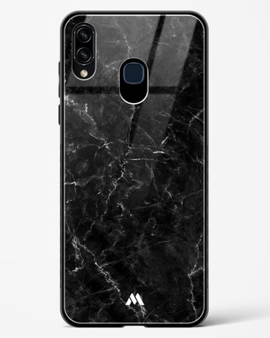 Portoro Black Marble Glass Case Phone Cover-(Samsung)