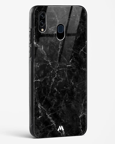 Portoro Black Marble Glass Case Phone Cover-(Samsung)