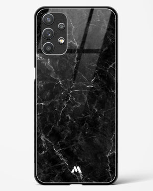 Portoro Black Marble Glass Case Phone Cover-(Samsung)