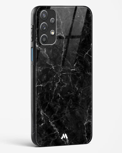 Portoro Black Marble Glass Case Phone Cover-(Samsung)