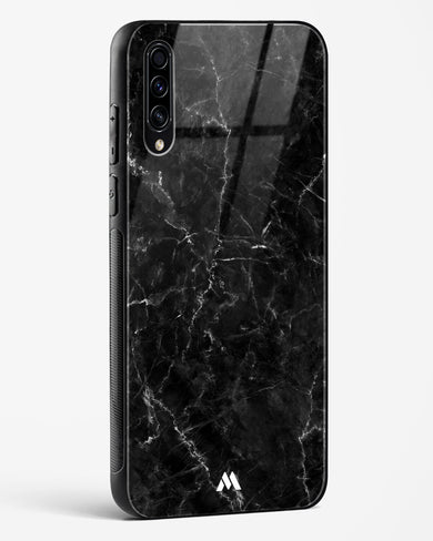 Portoro Black Marble Glass Case Phone Cover-(Samsung)