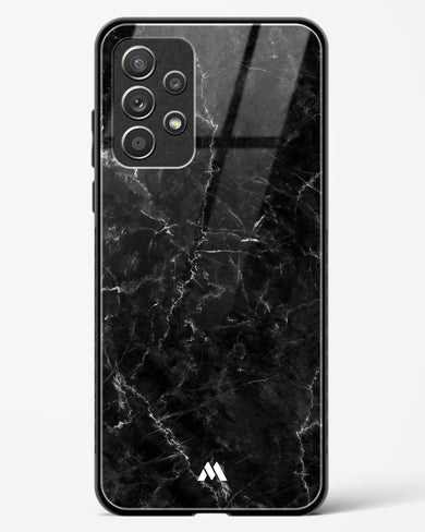 Portoro Black Marble Glass Case Phone Cover-(Samsung)