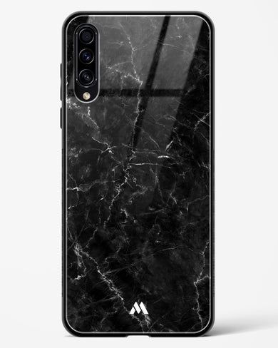 Portoro Black Marble Glass Case Phone Cover-(Samsung)