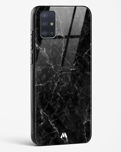 Portoro Black Marble Glass Case Phone Cover-(Samsung)