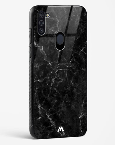 Portoro Black Marble Glass Case Phone Cover-(Samsung)