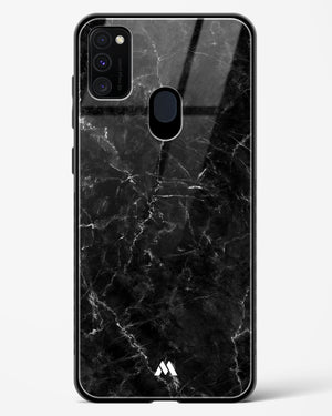 Portoro Black Marble Glass Case Phone Cover-(Samsung)