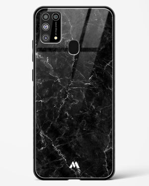 Portoro Black Marble Glass Case Phone Cover-(Samsung)