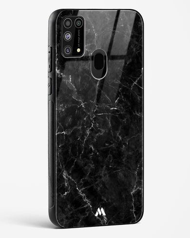 Portoro Black Marble Glass Case Phone Cover-(Samsung)