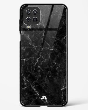 Portoro Black Marble Glass Case Phone Cover-(Samsung)