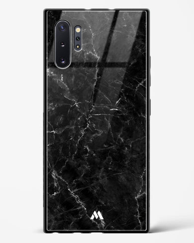 Portoro Black Marble Glass Case Phone Cover-(Samsung)