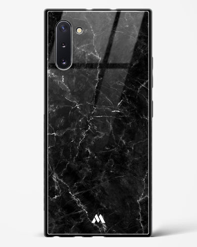 Portoro Black Marble Glass Case Phone Cover-(Samsung)