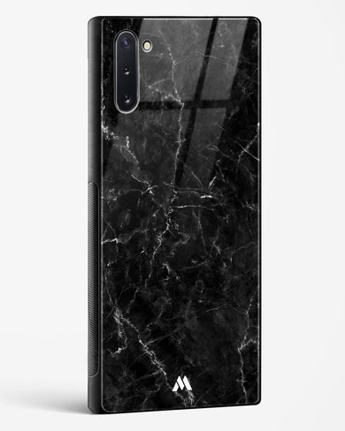 Portoro Black Marble Glass Case Phone Cover-(Samsung)