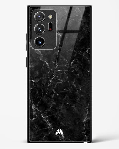 Portoro Black Marble Glass Case Phone Cover-(Samsung)