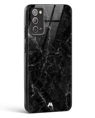 Portoro Black Marble Glass Case Phone Cover-(Samsung)