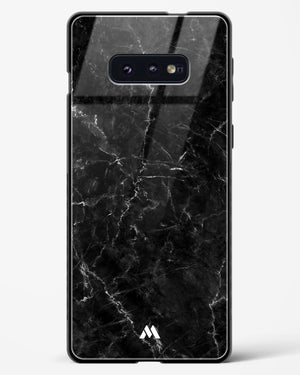 Portoro Black Marble Glass Case Phone Cover-(Samsung)