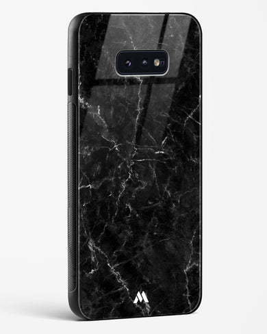 Portoro Black Marble Glass Case Phone Cover-(Samsung)