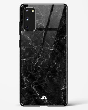 Portoro Black Marble Glass Case Phone Cover-(Samsung)