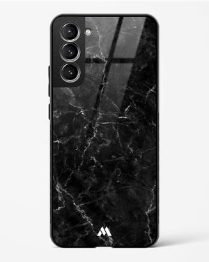 Portoro Black Marble Glass Case Phone Cover-(Samsung)