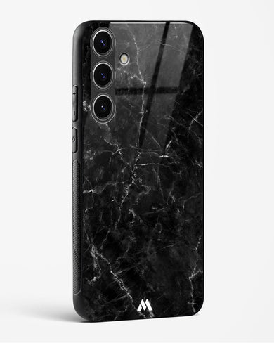 Portoro Black Marble Glass Case Phone Cover-(Samsung)