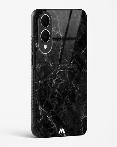Portoro Black Marble Glass Case Phone Cover (Samsung)