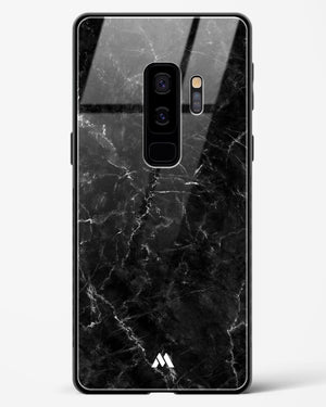 Portoro Black Marble Glass Case Phone Cover-(Samsung)