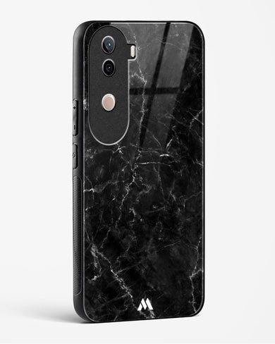 Portoro Black Marble Glass Case Phone Cover (Vivo)