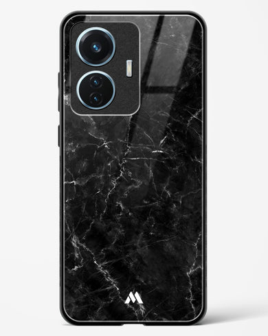 Portoro Black Marble Glass Case Phone Cover (Vivo)