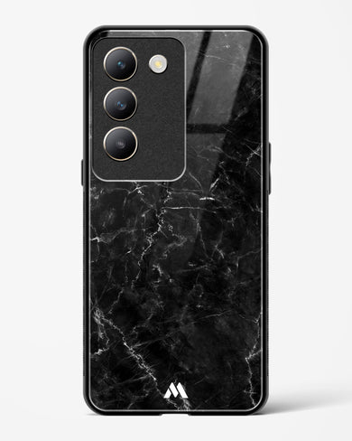 Portoro Black Marble Glass Case Phone Cover (Vivo)
