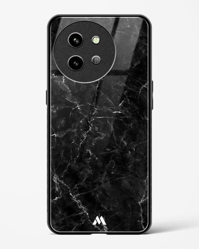 Portoro Black Marble Glass Case Phone Cover (Vivo)
