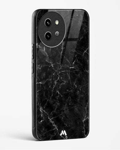 Portoro Black Marble Glass Case Phone Cover (Vivo)