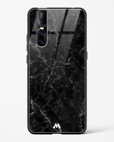 Portoro Black Marble Glass Case Phone Cover (Vivo)