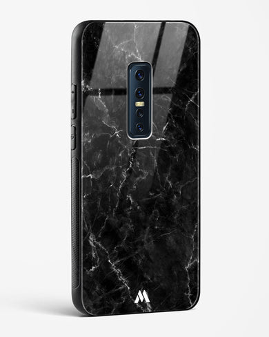 Portoro Black Marble Glass Case Phone Cover (Vivo)