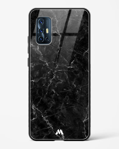 Portoro Black Marble Glass Case Phone Cover (Vivo)